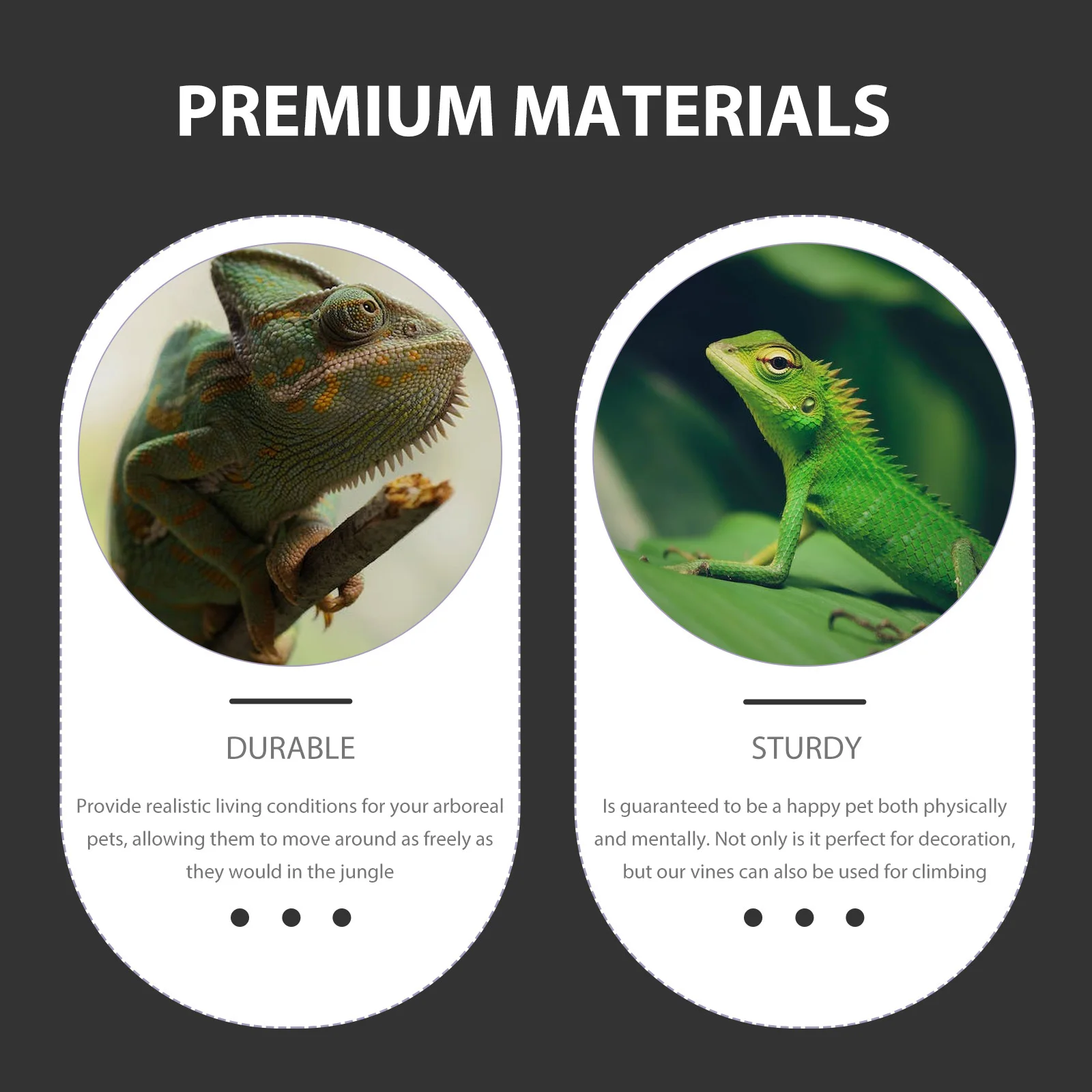 

Reptile Vine Jungle Climber Flexible Artificial Vine for Reptile Tank Decor Habitat Branch Terrarium Accessory