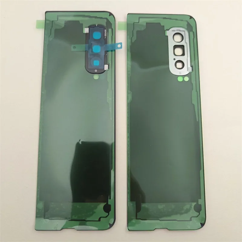 For Samsung Galaxy Z fold 1 F900 glass back battery cover rear door housing case replacement repair parts with camera lens