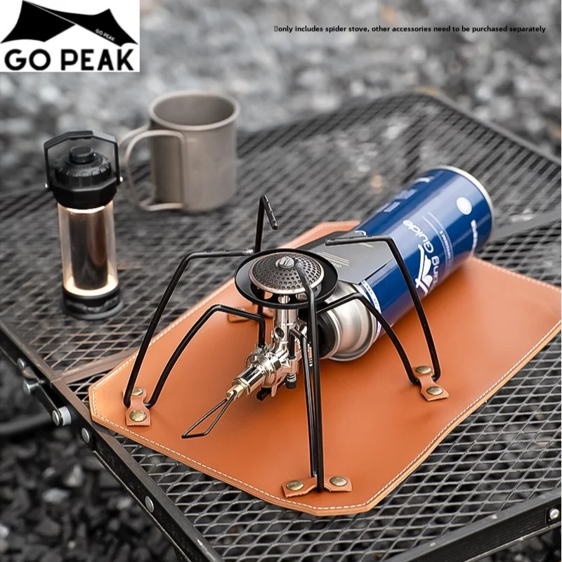 GOPEAK Spider Stove Black Spider Folding Card Stove Camping Tableware Camping Kitchenware Camping Barbecue Stove Gas Stove