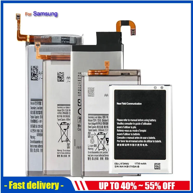 แบตเตอรี่สําหรับ Samsung Galaxy S21/S21 Ultra/S21Plus/S20 FE/A41/A51 5G/A70/หมายเหตุ 20/หมายเหตุ 20 Ultra/A02S/M31S/A70 A705/A03 A03S