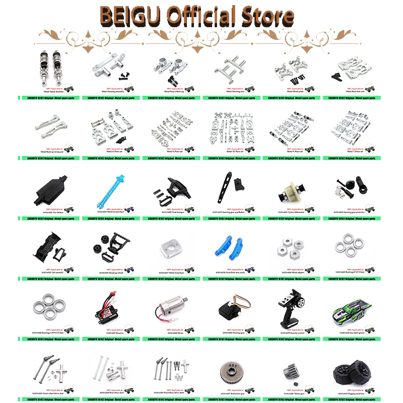 Montaje De Dirección Metal Para SCY 16101,16102,16103,16106, 16201, JJRC Q130 1/16, Piezas Actualización De Coche RC, Accesorios