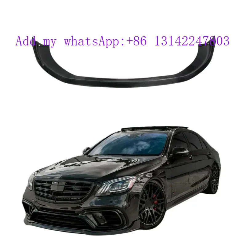 

Carbon Fiber B Style Front Bumper Lip For W222 S Class S63 S65 2017-2020