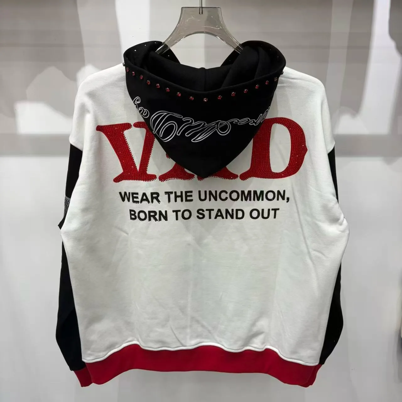 VARE ALL DAY Embroidered High Street Beaded Blazer with Hoodie and Loose Color-Matched Zipper Coat for Men and Women