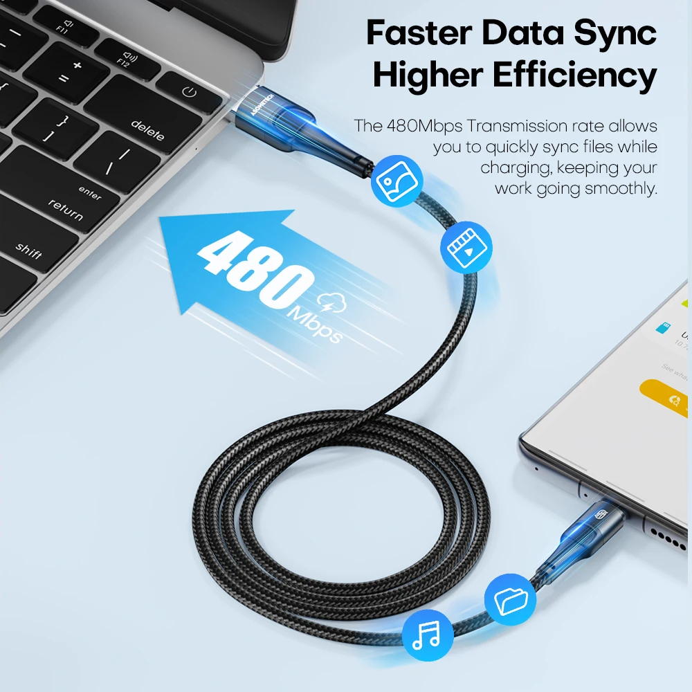 100W 7A Fast Charging Cable USB Type C For Huawei Honor USB C Quick Charge Data Cord Wire For Samsung Xiaomi Poco Redmi