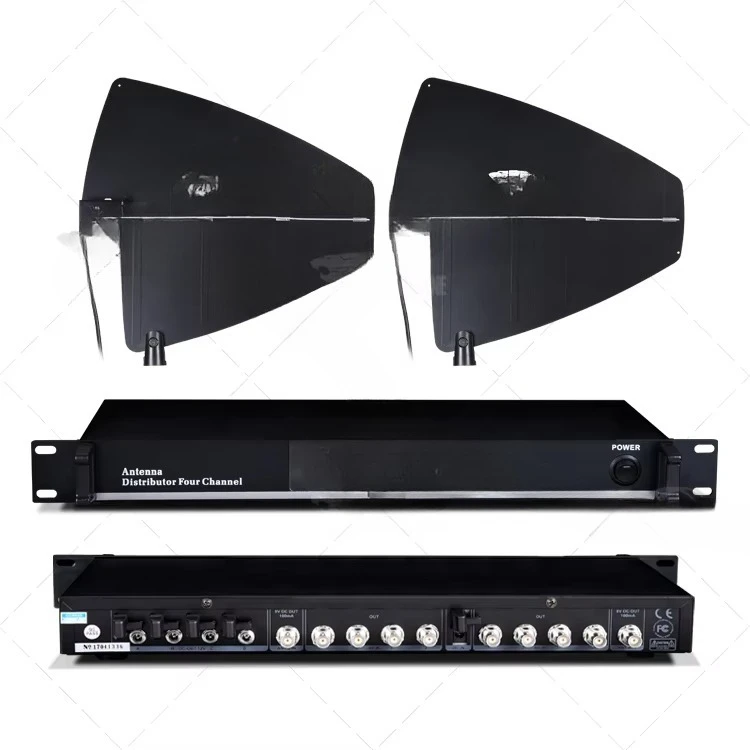 UA845E Wideband 500-950MHz Wireless Antenna Distribution System for Professional UHF Microphone