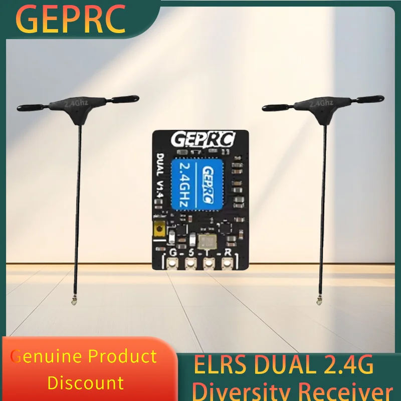 

GEPRC ELRS DUAL 2.4G Diversity Receiver Long Range for FPV Long Range Racing Drone Quadcopter RC Tools