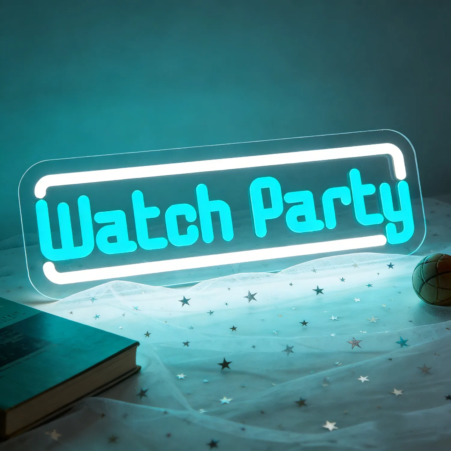 

Неоновая вывеска Watch Party с регулировкой яркости, неоновая подсветка для просмотра спортивных мероприятий, для бара, мужской комнаты, игровой комнаты, декора стен, незаменимый элемент для вечеринок, подарки для фанатов