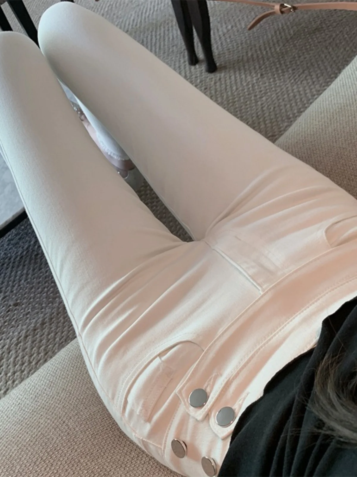 

High Waist Slim Fit Jeans Women's Faionable Elastic Design Spring Autumn Cotton Stretch Denim Capri Pants Pencil Skirt