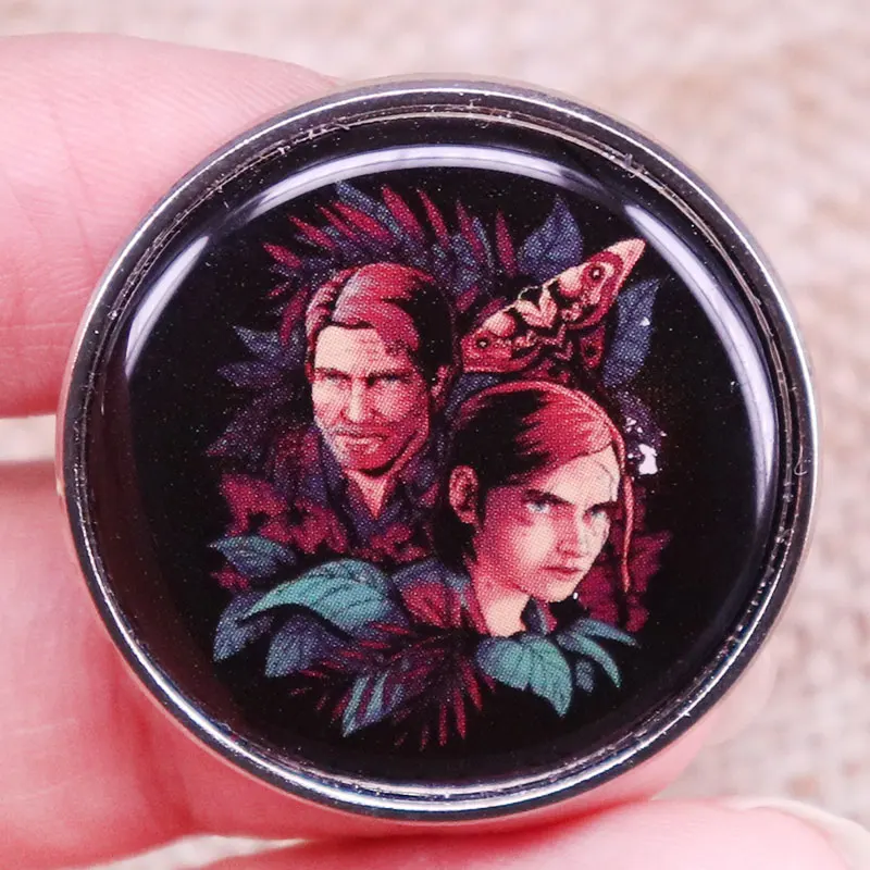 Lose Myself Ellie and Joel The Last of Us broche esmaltado, insignia de juego, decoración de mochila, joyería