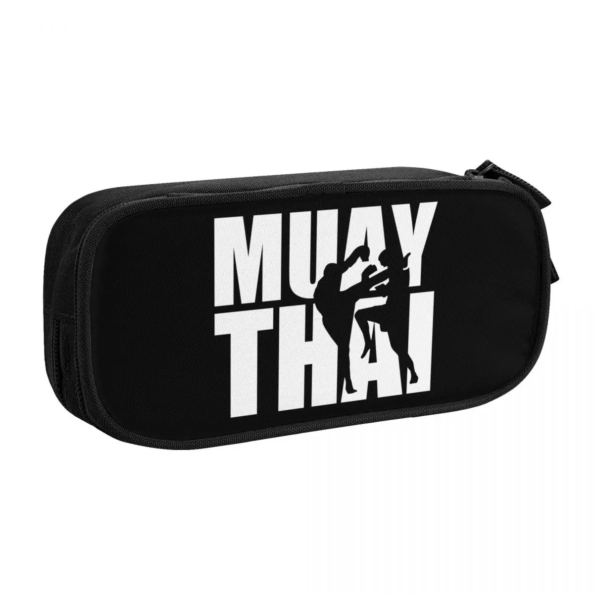 Muay Thai Customized Cute Pencil Case Girl Boy Large Storage Thailand Fighter Kickboxing Martial Pencil Box Students Stationery