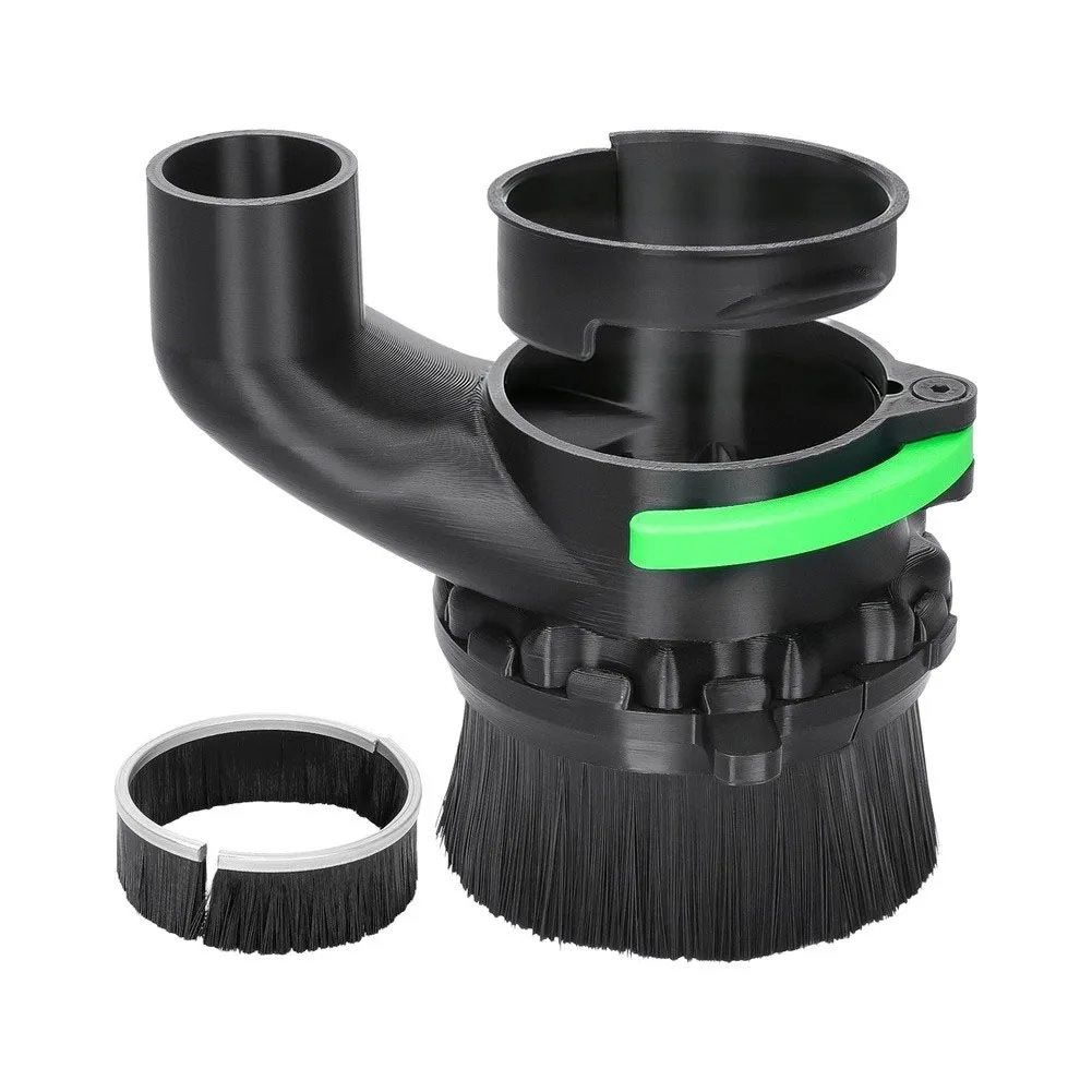 CNC Router Dust Cover 65mm 69mm Plastic Vacuum Hood For Spindle Trimming Machine Engraving Cutting L Shape Pipe With Detachable