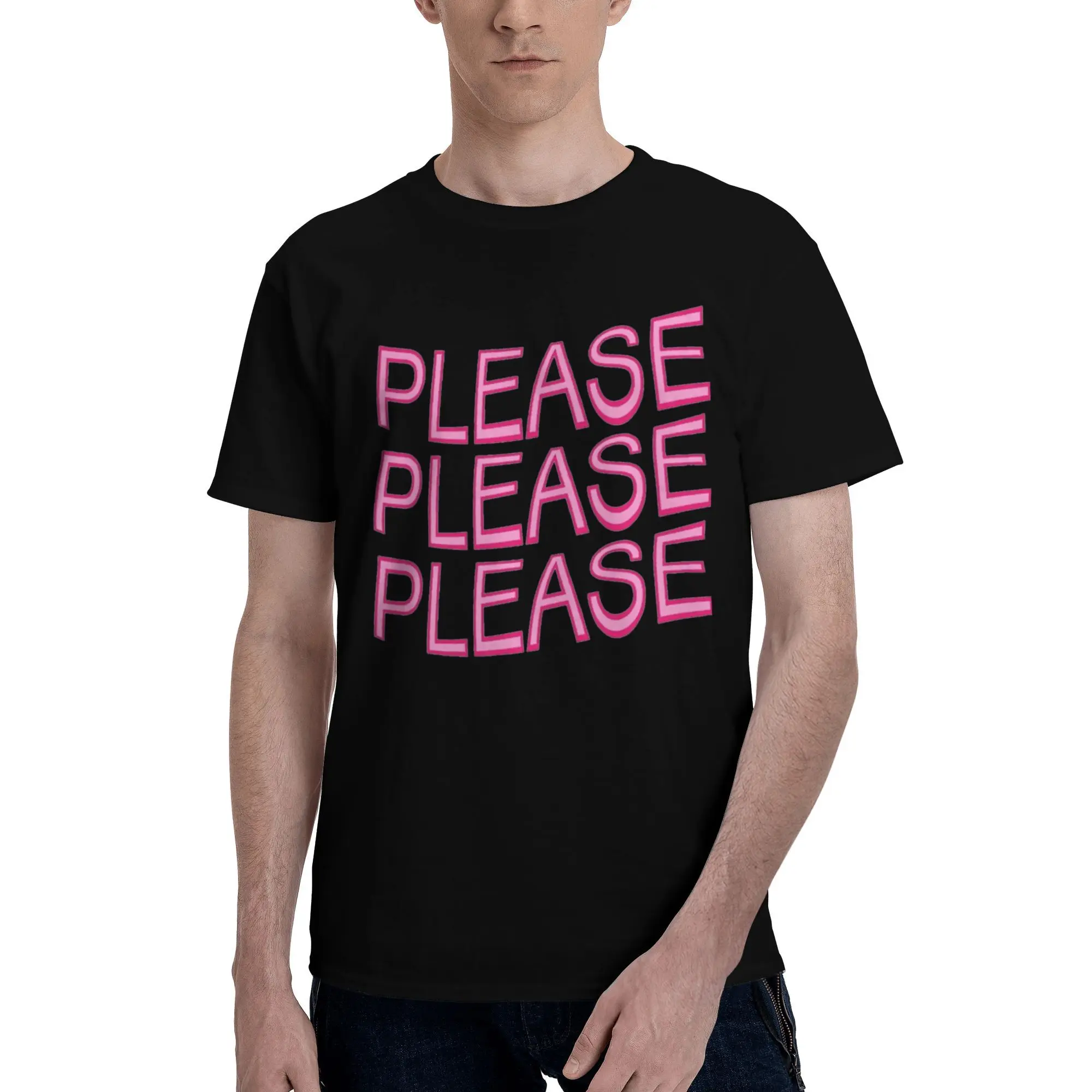 

Men T-Shirt Please Please Please Sabrina Carpender Vintage Pure Cotton Tees Short Sleeve T Shirt Round Collar Clothes Big Size
