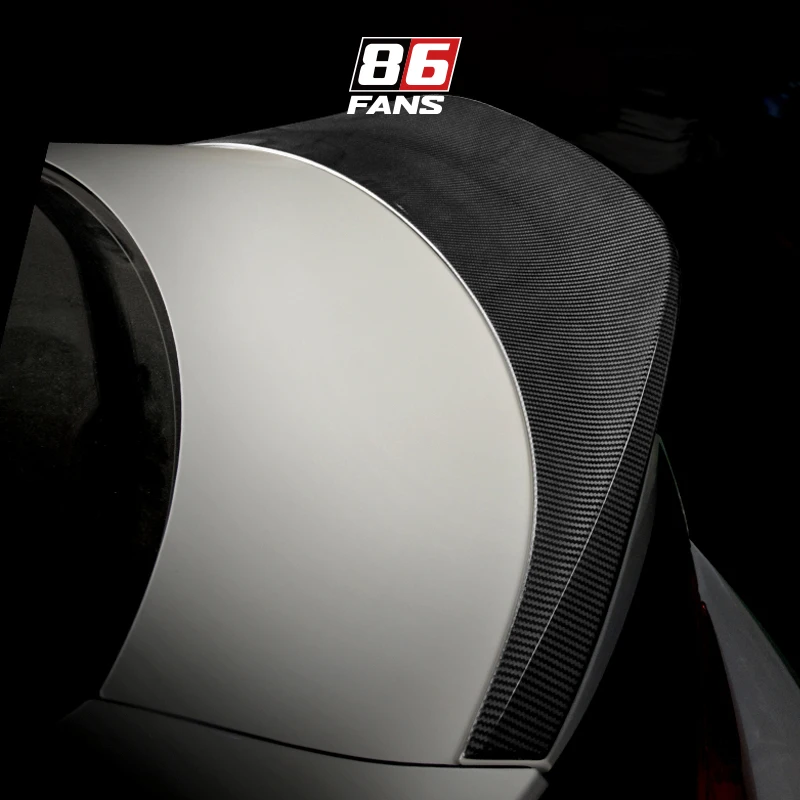 

Real Carbon Fiber Rear Wing Tail Trunk Spoiler Tail Fins Trim For Toyota GR86 Subaru BRZ 2025 2024 2023 2022 Car Accessories
