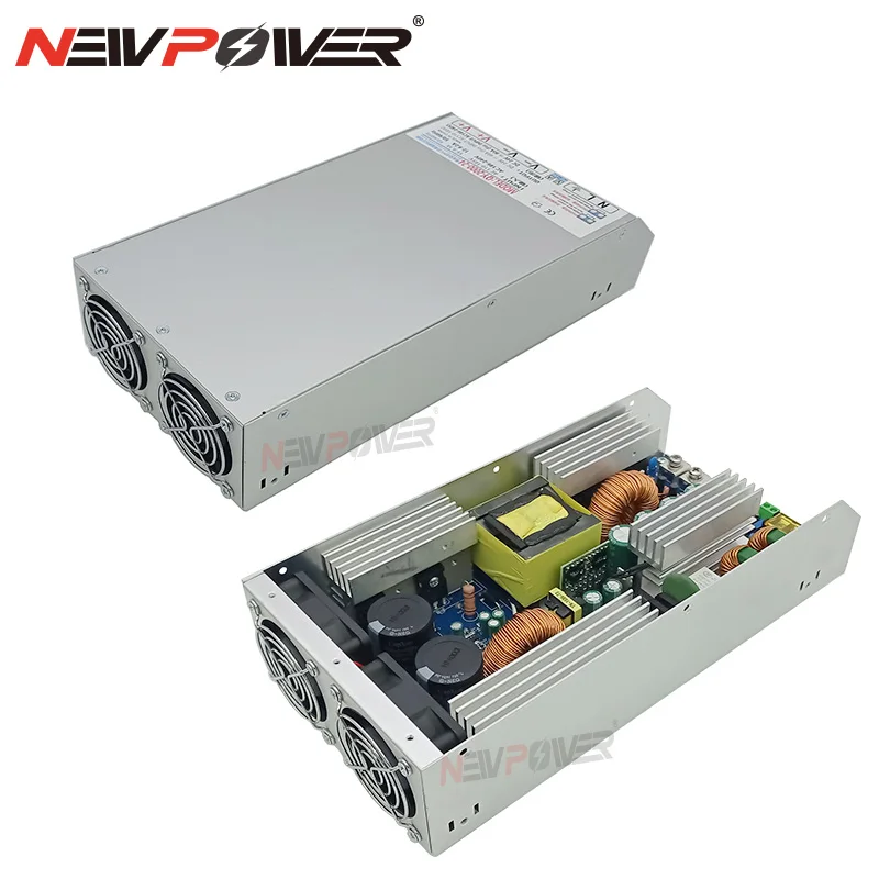 China Guangzhou 2000W PFC Switching Power Supply 24V 36V 48V 60V 72V 110V 150V Adjustable AC-DC Converter 110v 220Vac LED Power