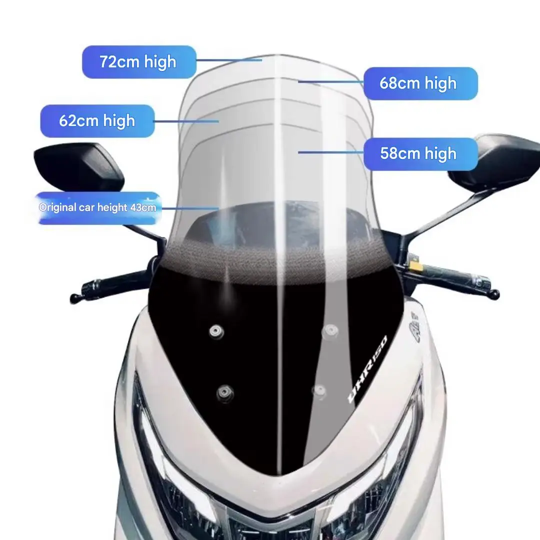 

High Definition UV Protected Windshield for Haojue UHR150, Chest Protection Wind & Rain Deflector
