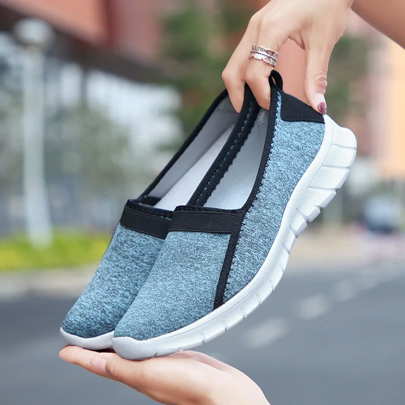 Women Sneakers Without Lace Soft Big Size Breathable Flat Casual Shoes Summer Walking Women Vulcanize Shoes Zapatos558