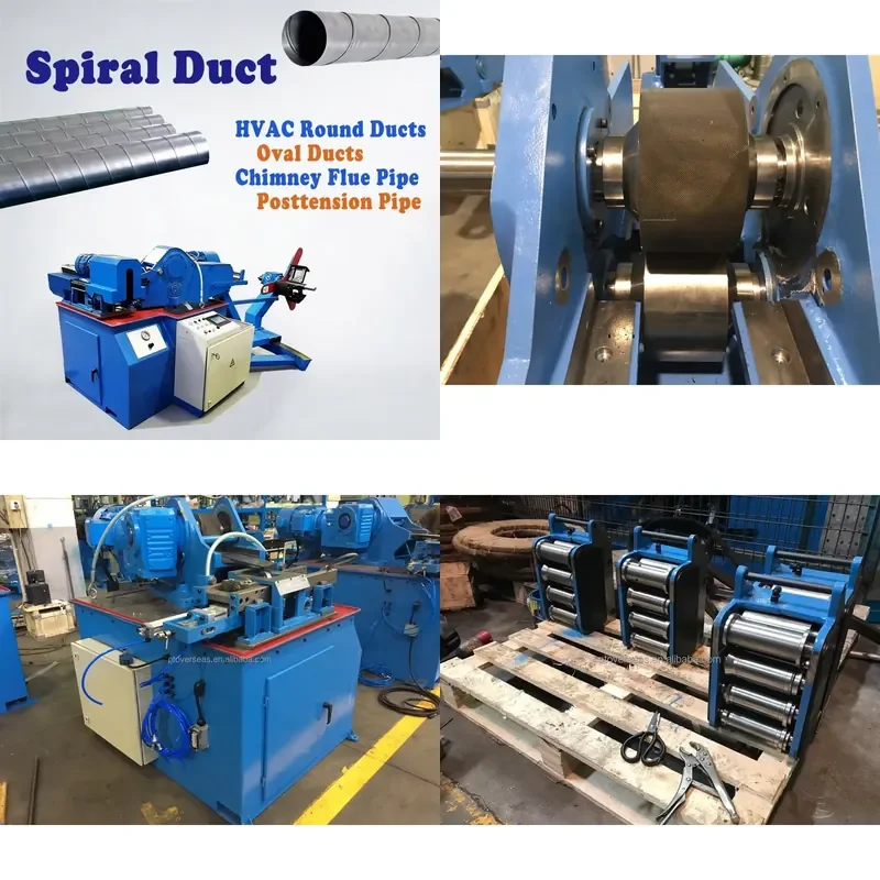 2026 CE Spiral Air Duct Tubeformer Machine for HVAC Ventilation
