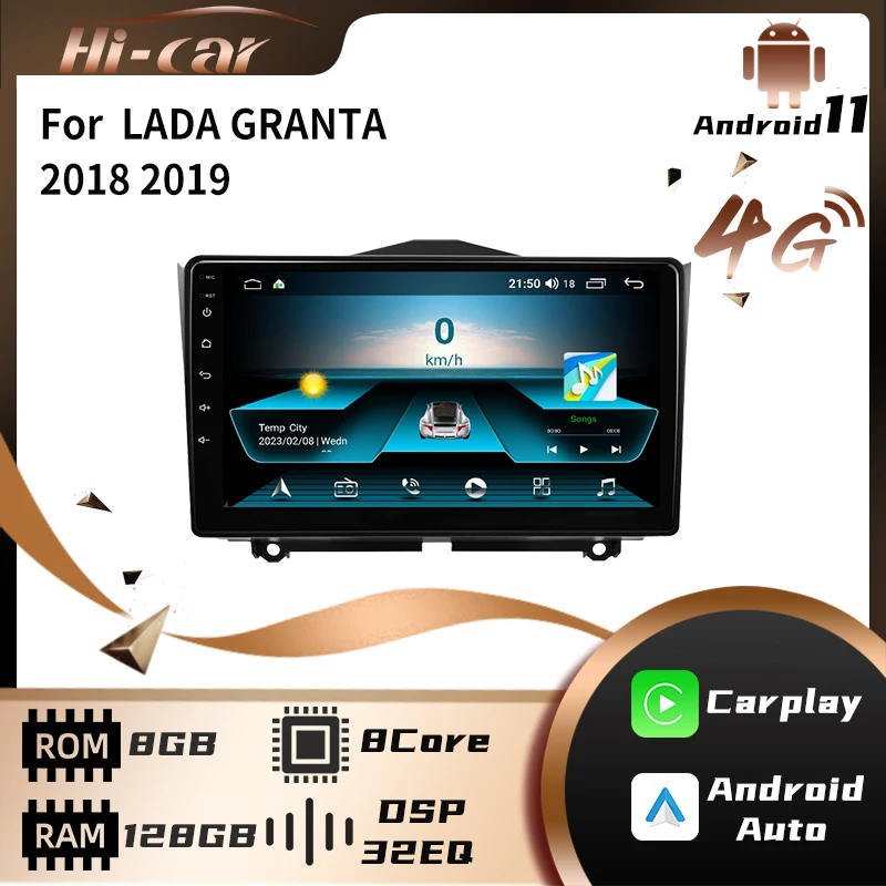 

2 Din Autoradio for LADA GRANTA 2018 2019 Car Radio Stereo WiFi Carplay GPS Navigation Multimedia Video Player Head Unit