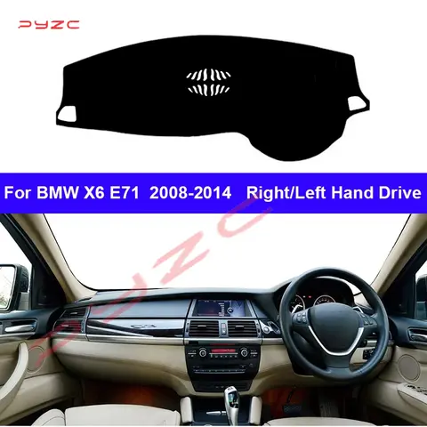 BMW X6 E71 2008-2014용 차량 대시보드 커버, 대시매트, 카펫, 케이프, 자외선 차단, 2013 2012 2011 2010 2009 자동차 햇빛 가리개