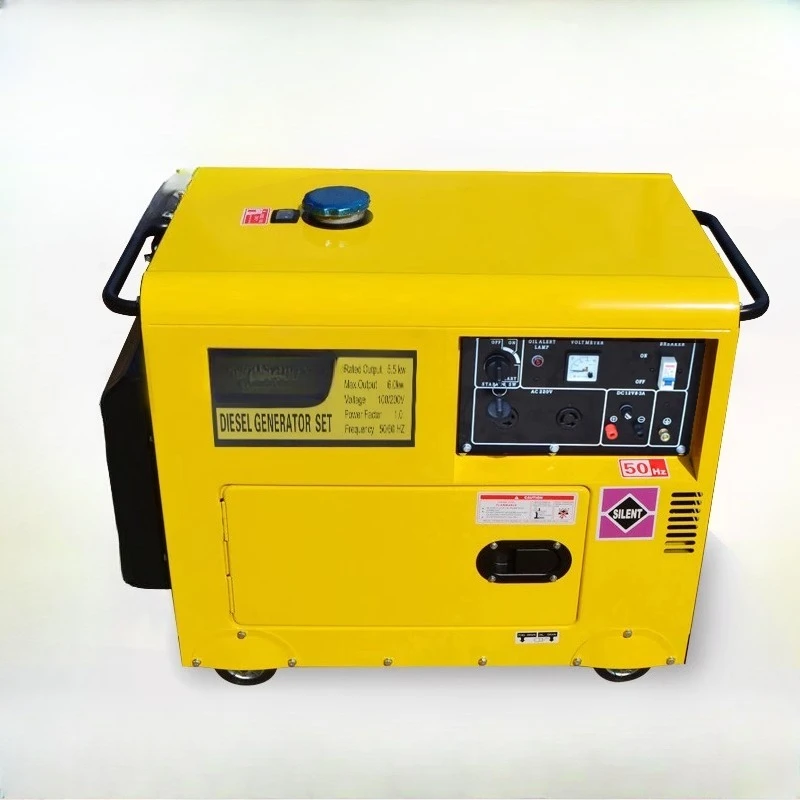 

Silent diesel generator 5KW6KW8KW small 220V380V household generator high-end fuel-saving