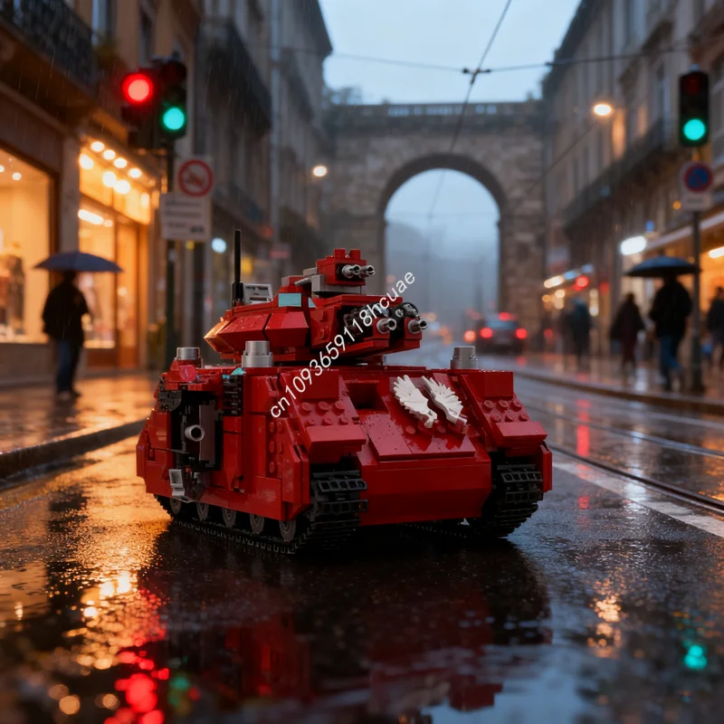 

1011pcs MOC Baal Pattern Predator Tank Warhammer Systemed Model Toy Building Blocks Christmas Gifts DIY Creative Idea Brick Kids