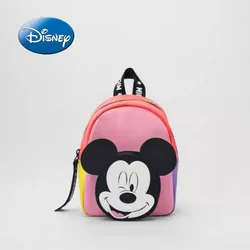 NewChildren's School BagDisney Donald Duck Mickey Mouse Cartoon PrintChildren's Backpack Nylon Leather Contrast Color School Bag