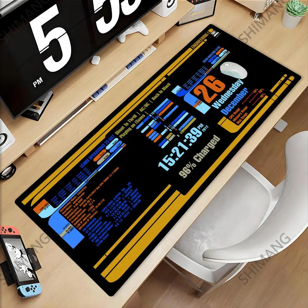 Sci Fi Console Display Table Mat, Jumbo Gamer Mouse Pad, Laptop Pad, Computer Accessories, Game Room Decor, Sci Fi Gifts