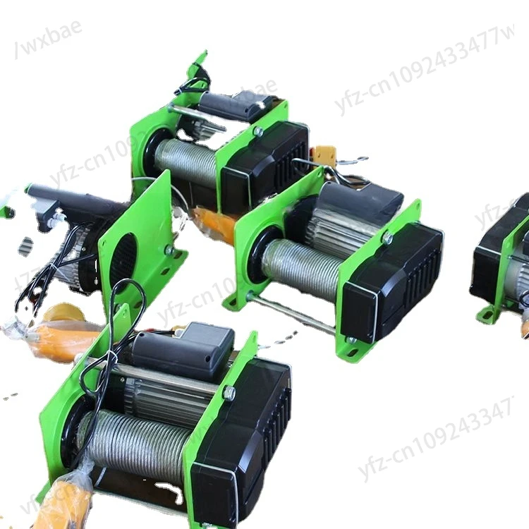 Wire rope electric hoist 220V micro electric winch 400 - 1000KG  30 - 100m