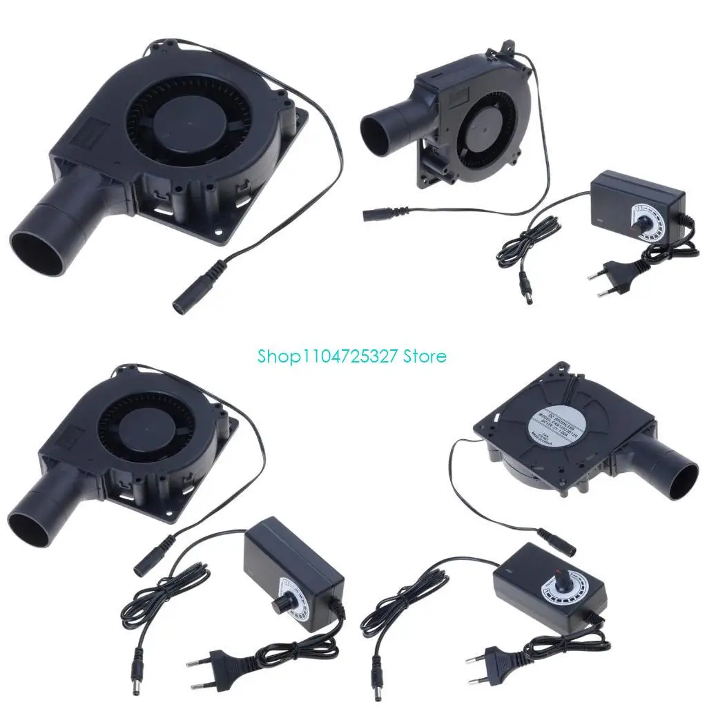 

D8KF Double Ball Bearing Blower Adjustable Voltages for Outdoor Stove Industrial Equipment