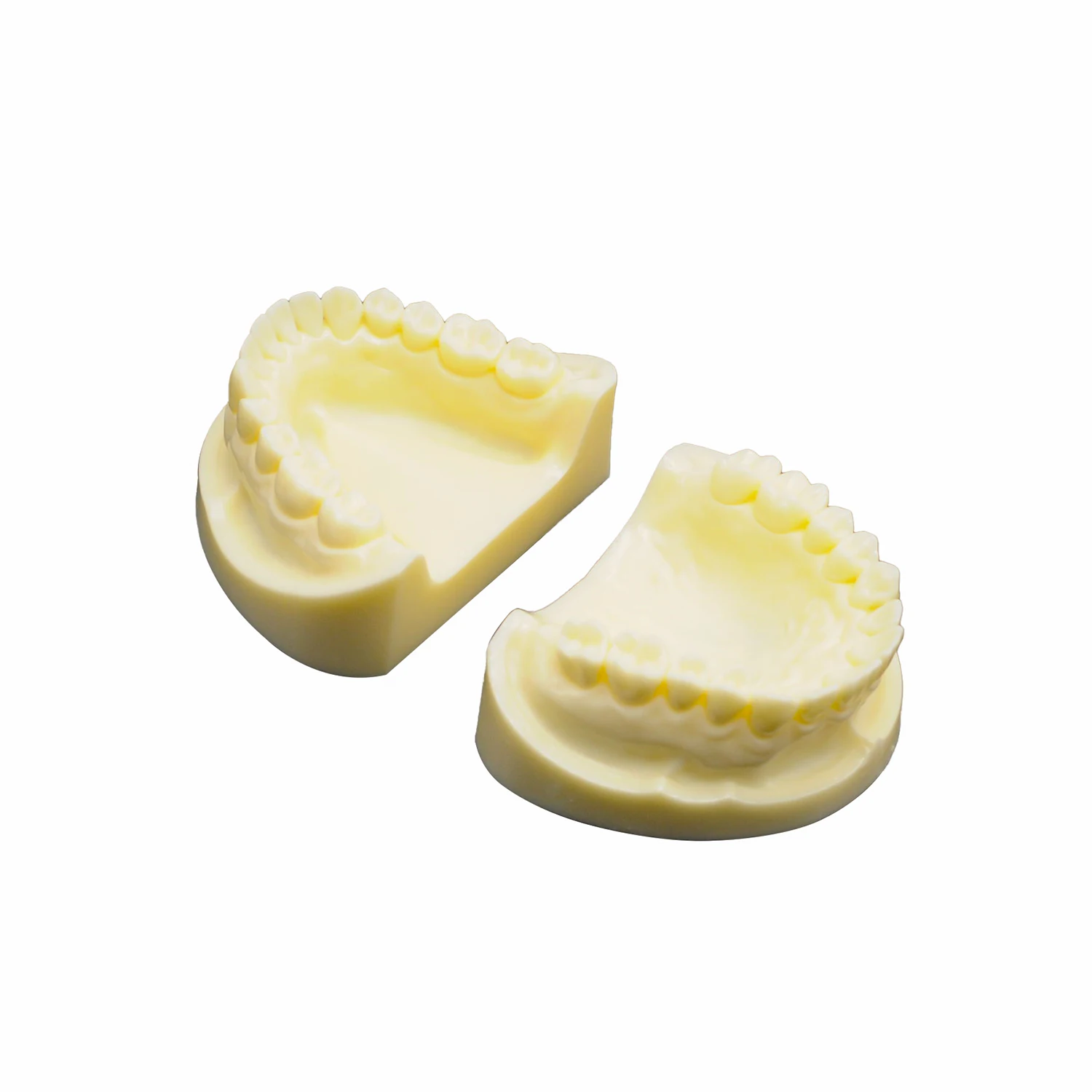 

1pc White Corundum Dental Teaching Model 28 Teeth Resin Mold 74x59x54mm for Clinical Training