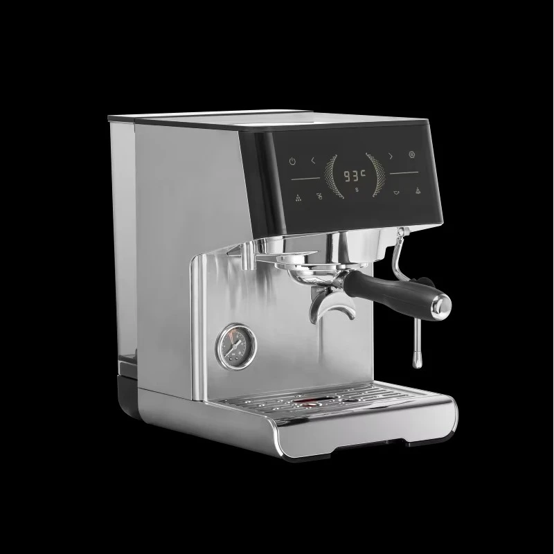 Stainless Steel Espresso Coffee Machine for Home Use with 9 Bars Pressure and Automatic Brewing