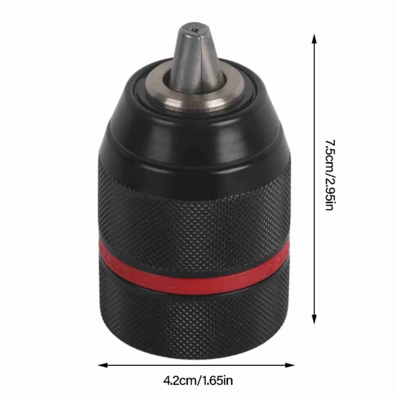 ظرف مثقاب معدني 13 مم 1/2 ظرف مثقاب ذاتي القفل بدون مفتاح