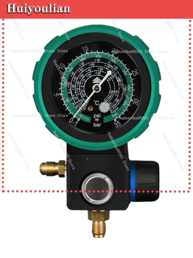 

R22r410a Air Conditioning Refrigerant Fluorometer Snow Seed Pressure Form Gauge Valves Ball Valve Meter Fluorination Tool Suit