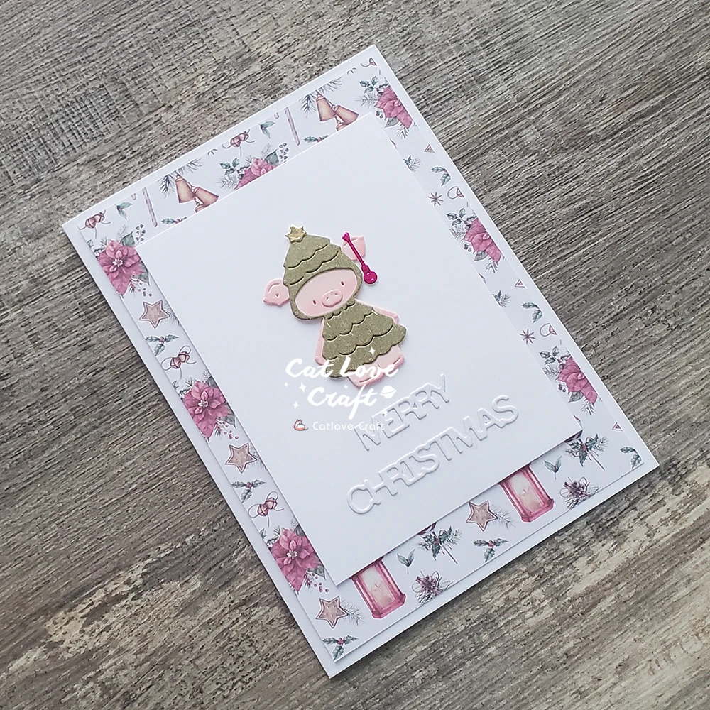 Catlove Niedliche Weihnachtstiere Metall-Stanzformen Scrapbooking-Schablone Stanzwerkzeug für Kartenherstellung DIY-Handwerk Prägung Neue Stanzformen – Detail 19