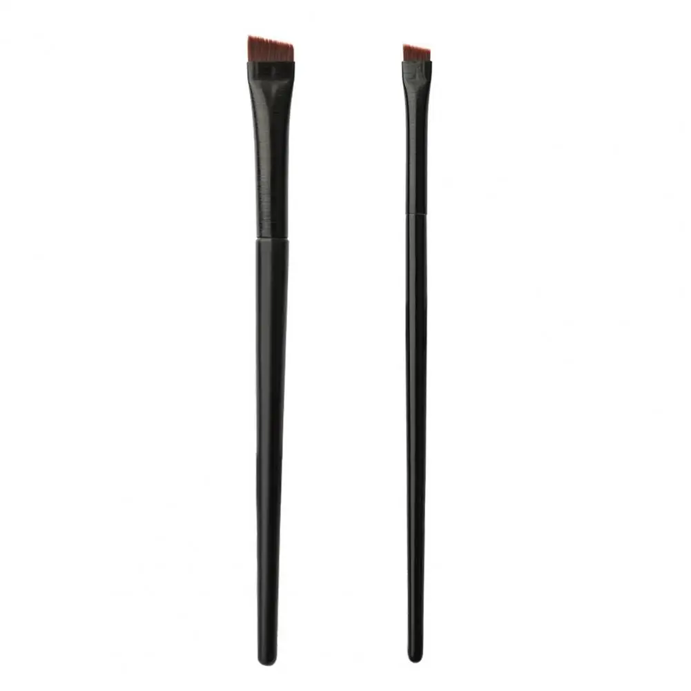 Unique Natural Small Angled Eyebrow Liner Brush Cosmetic Tool Soft Bristle Bevel Angle Design Makeup Brush for Dresser