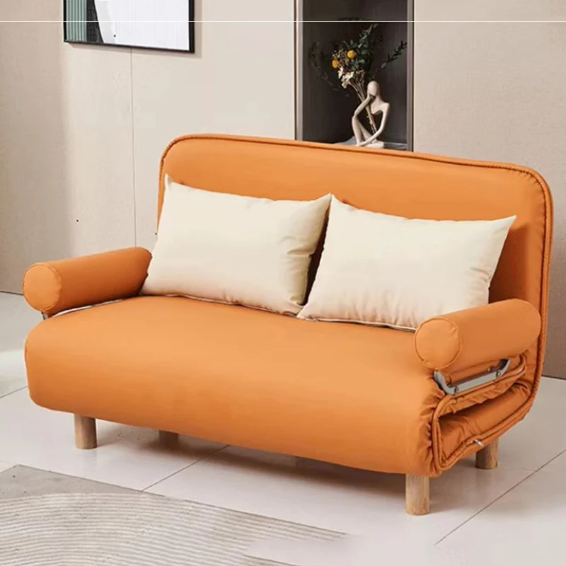 

Two Seater Foldable Sofas Beds New Arrival Kawaii Wood Living Room Sofa Bed Recliner Modern Nordic Divani Da Soggiorno Furniture