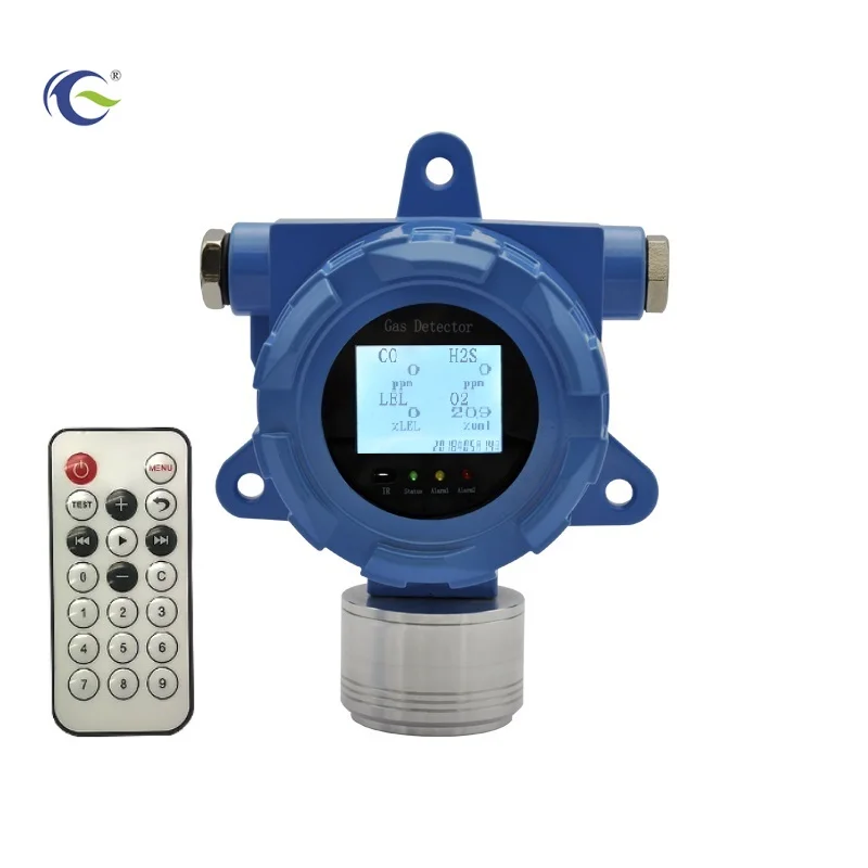 Fixed type Multi four gas detector CH4 CO O2 H2S gas sensor with Modbus