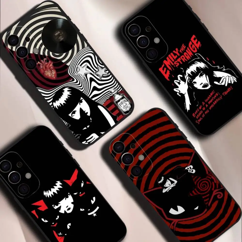 

E-Emily The Strange Black Cover Phone Case For Samsung S26,S25,S24,S21,S22,S23,S30,Ultra,S20,Plus,Fe,Lite,5G