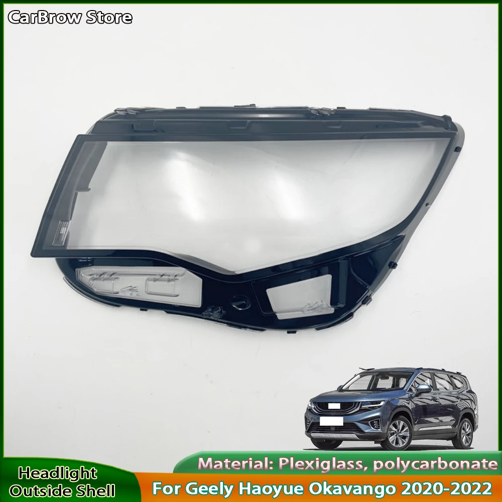 

Headlight Shell Transparent Lens For Geely Haoyue Okavango 2020 2021 2022 Headlamp Cover Plexiglass Replace Original Lampshade