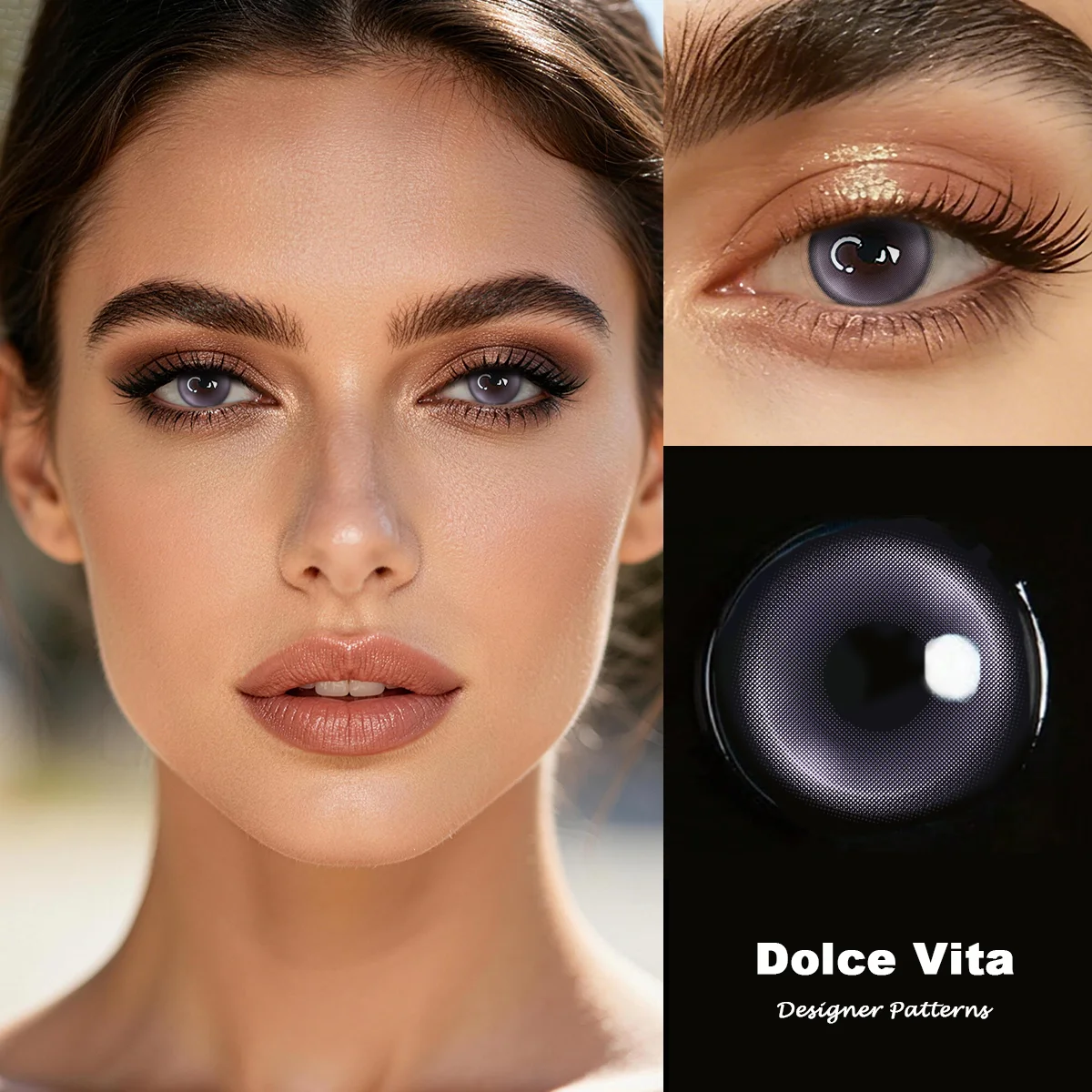 Visuashow Violette Kontaktlinsen für 6 Monate, 2 Stück, kleine Pupillen, farbige Kontaktlinsen, 14,2 mm, Augenvergrößernd, für Anime-Cosplay. – Detail 6