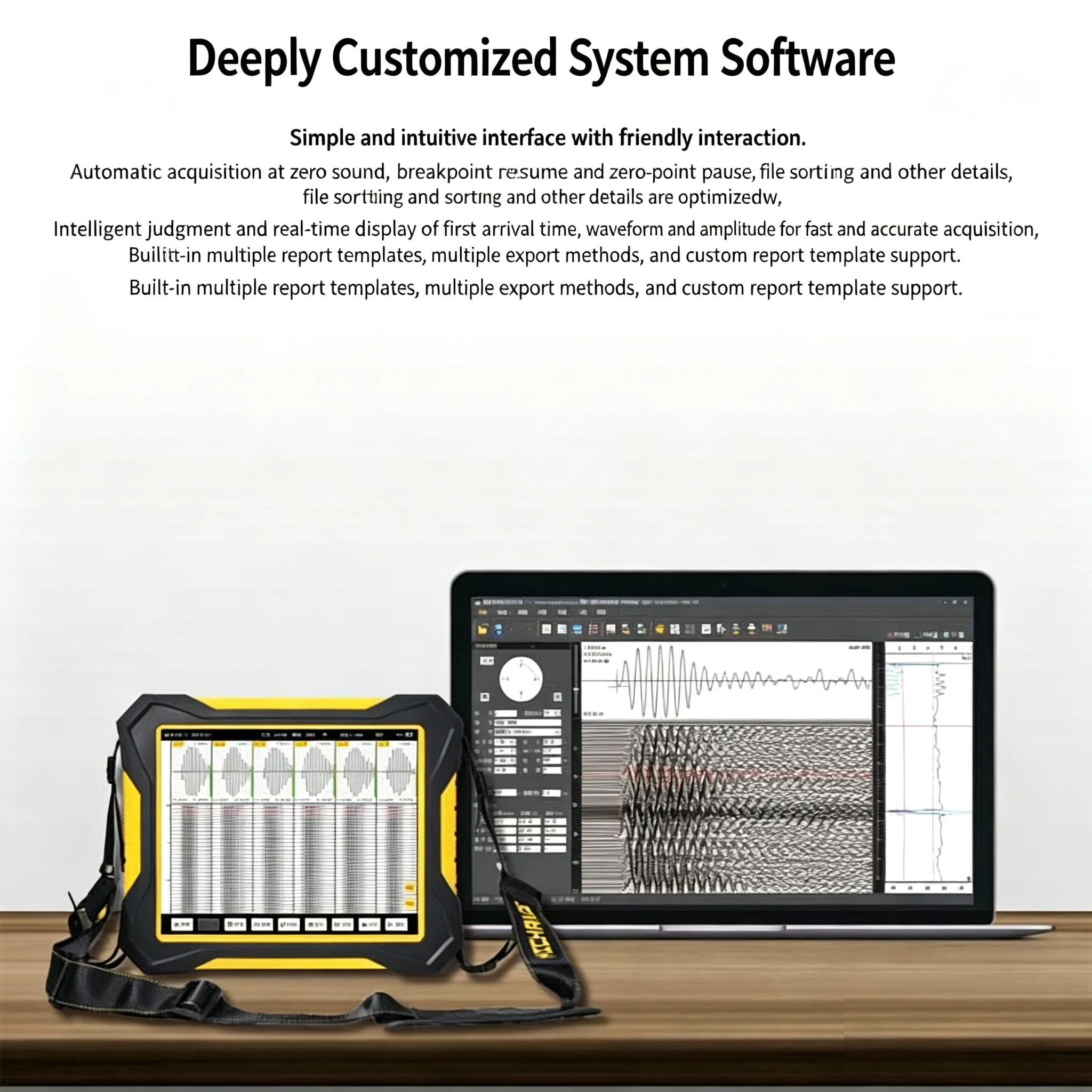 HC-RLT Reinforcing Cage Length Tester for Pipe Pile Reinforcement Depth Measurement