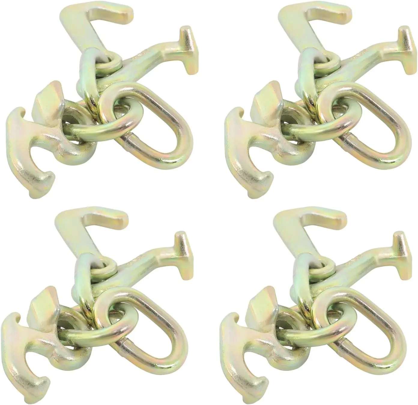 

4 Pack Heavy Duty 5/16 RTJ Cluster Hooks Set G70 for Car Hauler Towing Trucks Wrecker Replacement