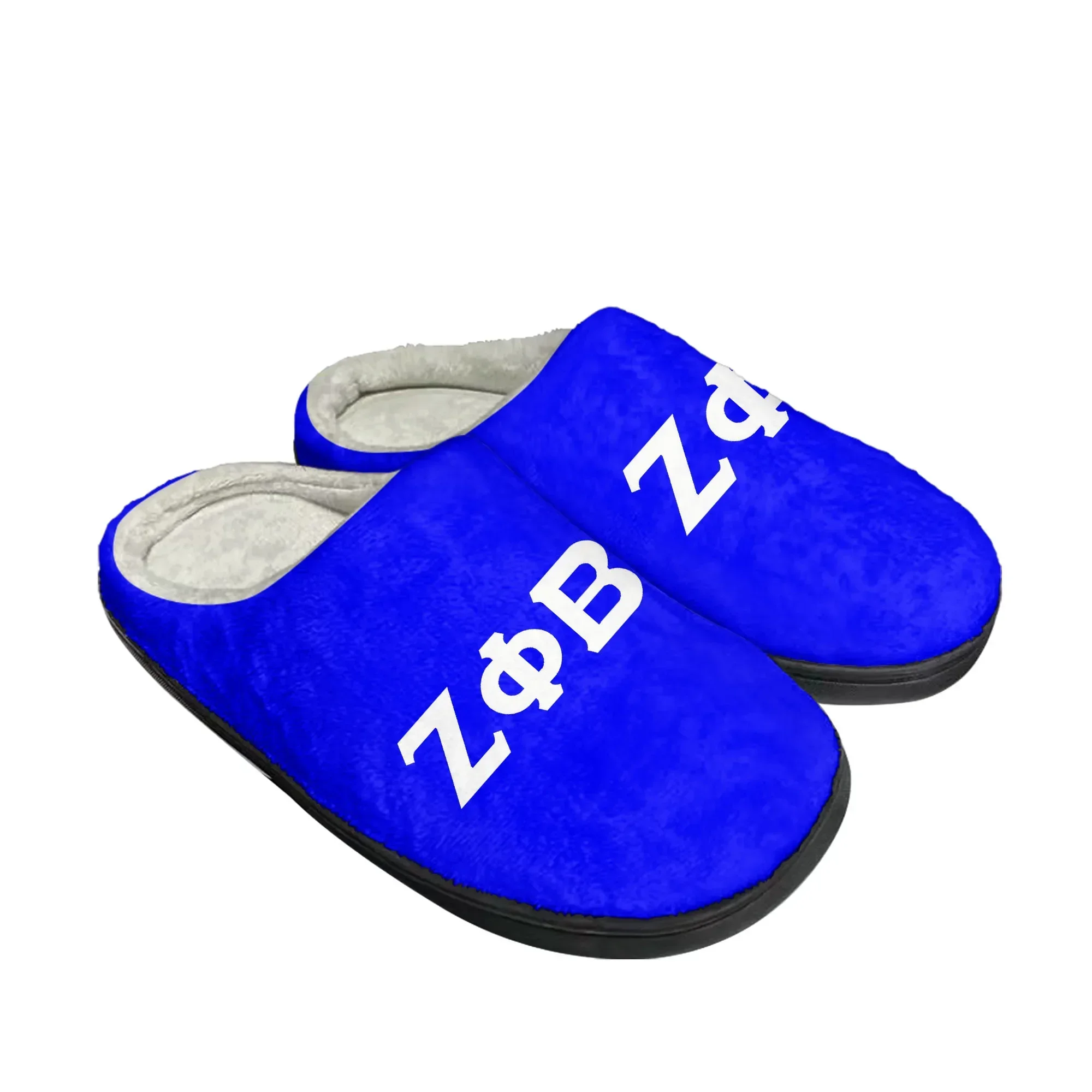 

Zeta Sorority ZPB 1920 Home Cotton Slippers Phi Beta Mens Womens Plush Bedroom Casual Keep Warm Shoes Indoor Customized Shoe