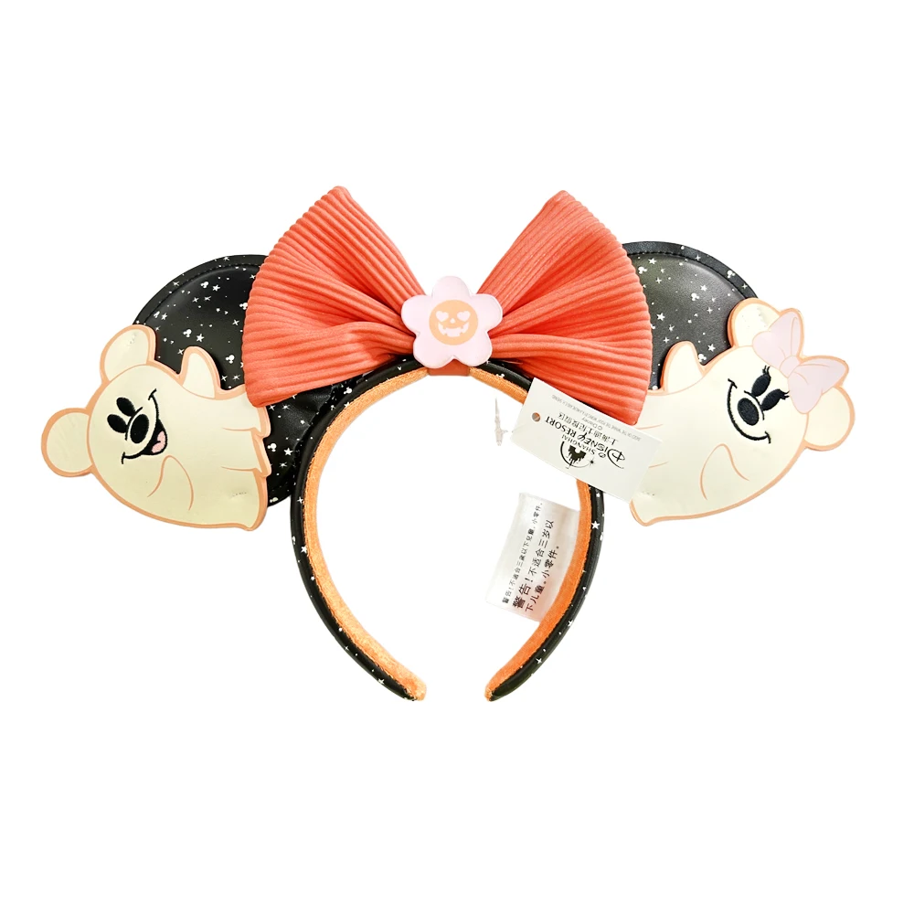 

Halloween Mickey Mouse Headbands Orange Bow Hairbands Birthday Party Halloween Christmas Decoration Hair Accessories for Women