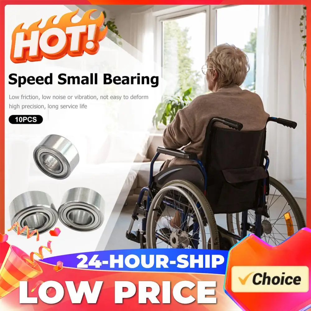 Ball Bearing Quiet 685ZZ Strong Load Capability Carbon Steel Replacement  5x11x5mm for Wheelchair Bicycles