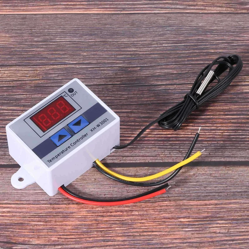 FULL-8X 220 В цифровой светодиодный регулятор температуры 10A термостат переключатель зонд новый