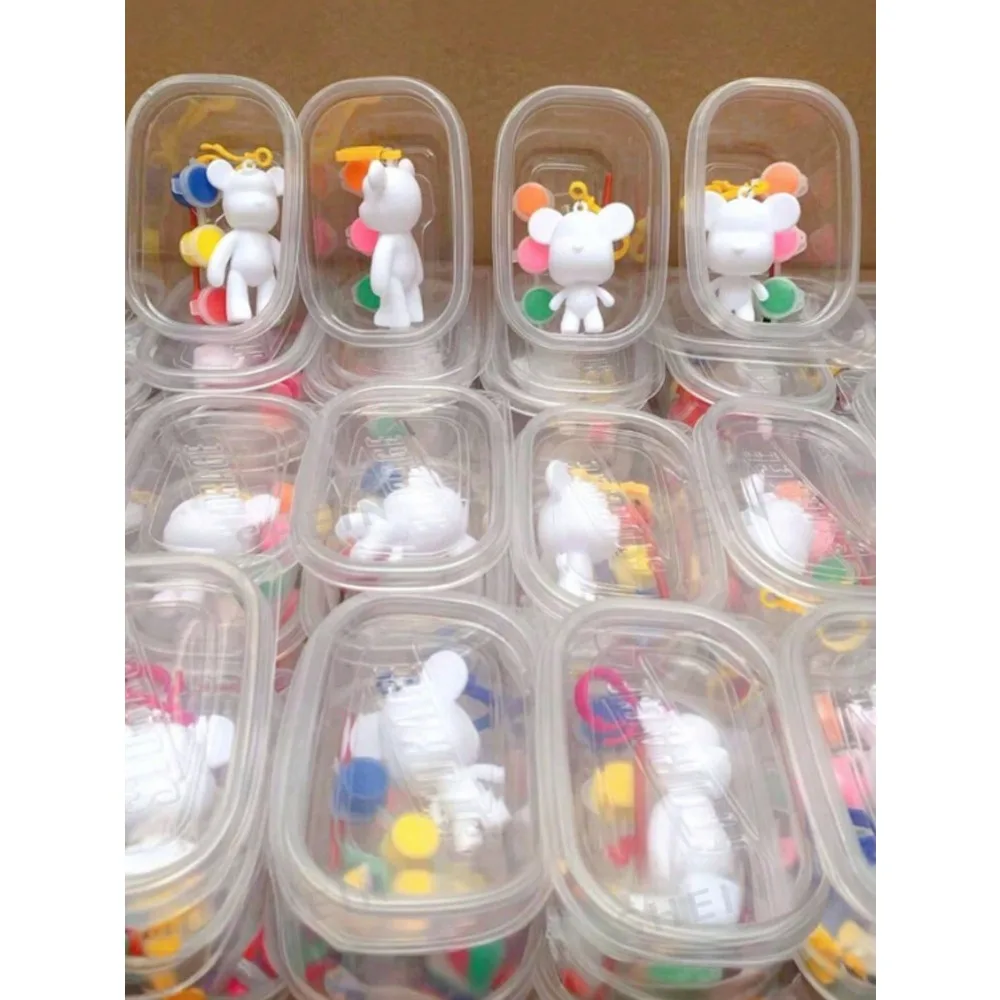 5-piece plastic bear set, creative handmade material. Suitable for the start of the school year, graduation season, party events