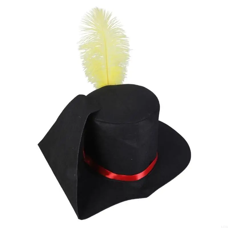 

L5YA Party Christmas Snowman Hat with Top Hat Caroler Costume Accessory