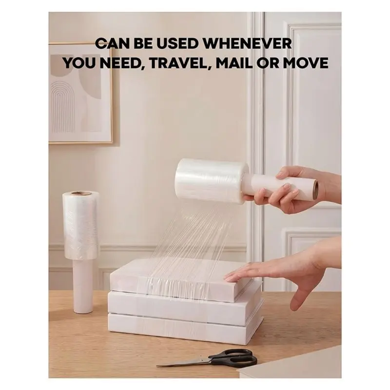 FYBL-6 Pcs Handheld Stretch Film Roll For Moving, Shipping, Storage - 4