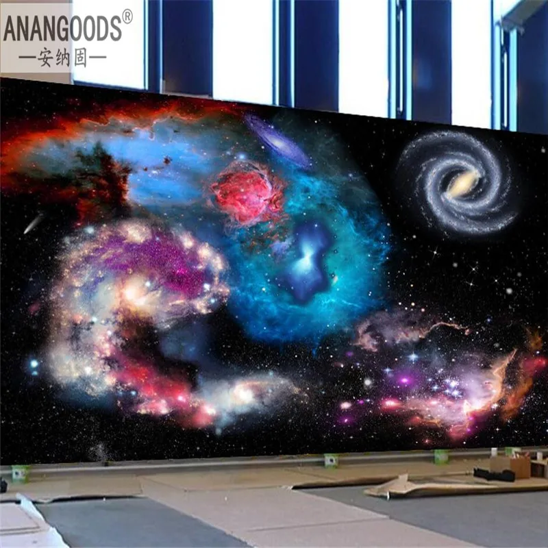 

Cosmic Landscape 3D Photo Wallpapers for Living Room Bedroom Decoration Wallpaper Universe Starry Wall Paper Papel De Parede 3d